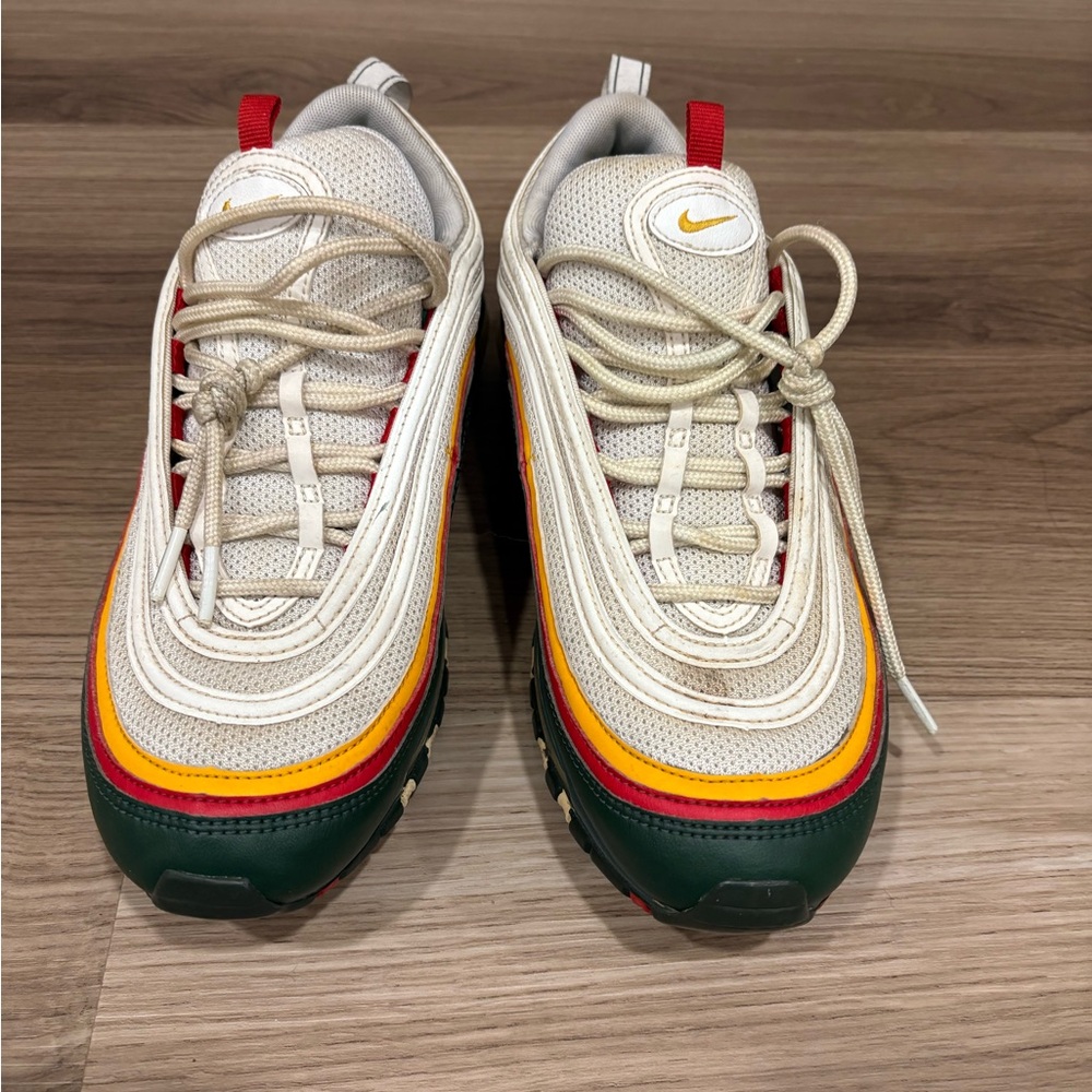 Nike Air Max 97 Cream with Red and Yellow Accents